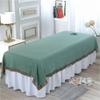 Darley Cotton Beauty Salon Spa Sheet with Face Hole Beauty Salon Spa Sheet Soft Beauty Bedsheet Massage Sheet Cover Salon Bed Sheet Cover SPA Massage Table Cover-D 31x79inch(80x200cm) view 1