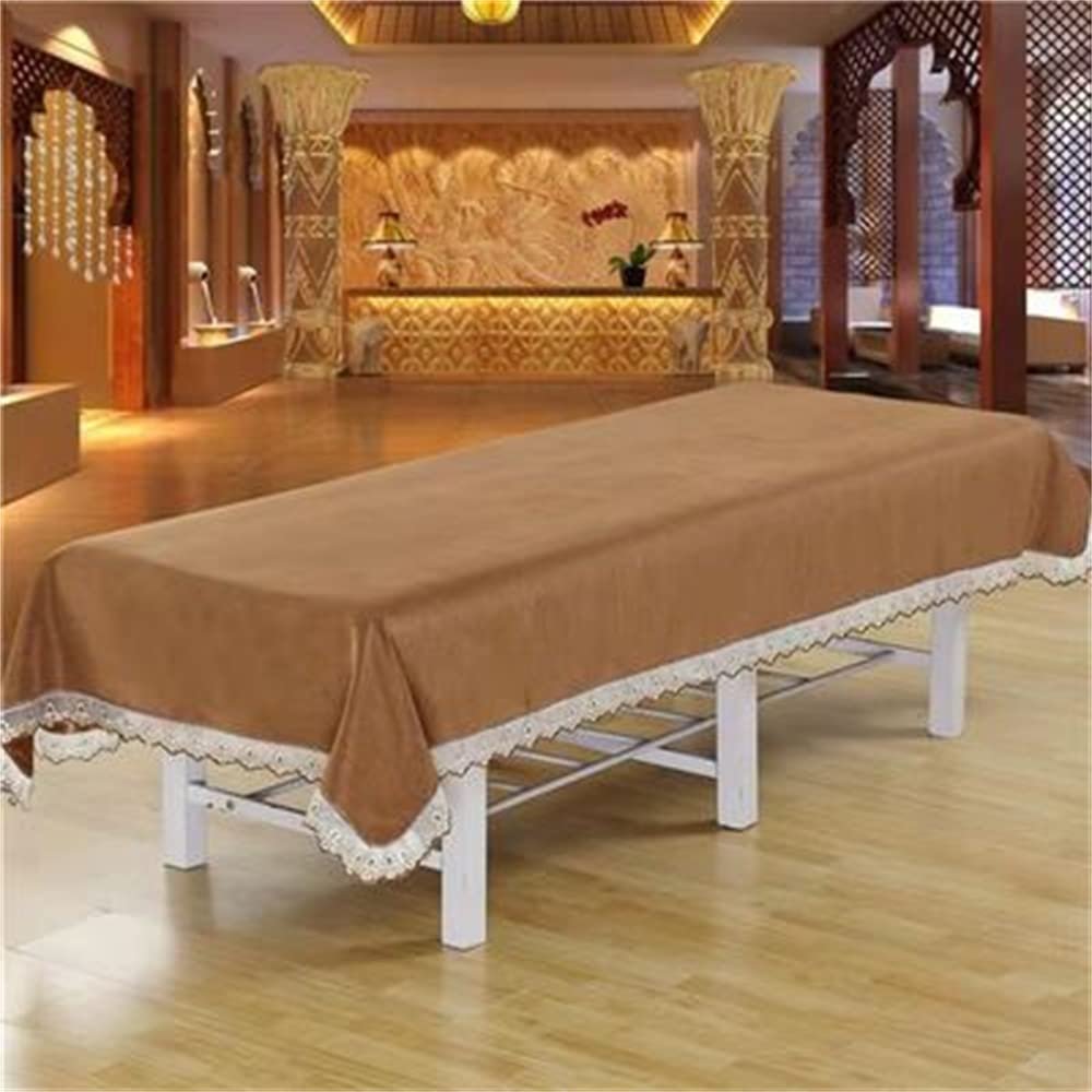 Cotton Protective Massage Table Bed Cover Salon Bed Sheet Cover with Face Hole Massage Table Cover Sheet Solid Color Massage Sheet Cover Beauty Salon Spa Sheet-B 31x79inch(80x200cm)