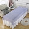 Darley Cotton Bed Sheet Cover with Face Hole Beauty Salon Spa Sheet Solid Color Massage Sheet Cover Massage Table Cover Sheet Salon Bed Sheet Cover for Massage Bed-I 30x79inch(75x200cm) view 1
