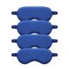 TOPTIE 4 Pack Silk Sleep Mask Blindfold Travel Nap Eye Cover Light Double-Side Smooth Rest Eyeshade, 8 1/4" x 3 3/4"-Royal Blue view 1