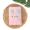Cartoon Rabbit Ears Hair-Drying Cap Micron Yarn Triangular Binder Shower Cap Coral Fleece Absorbent Hair Drying Towel view 3