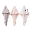 Cartoon Rabbit Ears Hair-Drying Cap Micron Yarn Triangular Binder Shower Cap Coral Fleece Absorbent Hair Drying Towel view 4