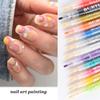 Nail Art Graffiti Pen Set 12Pcs Waterproof Drawing Marker Pen For Nails Neon Enamels Black White Quick Dry Nail Art Painting Pen DIY Abstract Lines Pen for Nail Art Nail Salon Supplies view 4