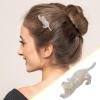 2021 Japan and Korean Style Designer Hair Accessories Women Girl Fashion Cat Shape Hair Clips Small Barrettes for Girls (A, One Size) view 2
