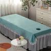 Bed Sheet Cover All-round Wrap SPA Massage Couch Cover Fully Wrap Around Sides Beauty Salon Spa Massage Table Cloth Pure Color Beauty Salon Spa Sheet Waterproof With Breathing Hole-K 33x79inch(85x200c view 1