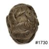 Full PU Toupee for Men Human Hairpiece Durable Thin Skin Hair Replacement System Mens Toupee 0.1MM Skin PU Injected Hair Units for Men 8"X10" #1730 17# DARK ASH BLONDE WITH 30% SYNTHETIC GREY view 2