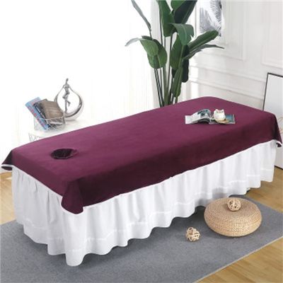 Darley Beauty Salon Massage Cover with Face Hole Beauty Massage SPA Couch Cover Solid Color Beauty Salon Spa Sheet Massage Table Cloth Salon Bed Sheet SPA Massage Couch Cover-A 31x79inch(80x200cm)