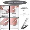 Pedicure Knife Tools Kits, Professional Stainless Steel Dead Skin Foot Callus Remover,19 pcs Nail Clipper Kit Ingrown Toenail Knife Tools Foot Scraper Knife to Remove Dead Skin with Leather Bag view 3