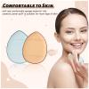 WishLotus 6Pc Mini Finger Powder Puff, Drop-Shaped Makeup Sponges for Foundation, Reusable Loose Powder Puffs with Small Case for Women&Girls and Makeup Setting Wet & Dry(Blue+Nude) view 3