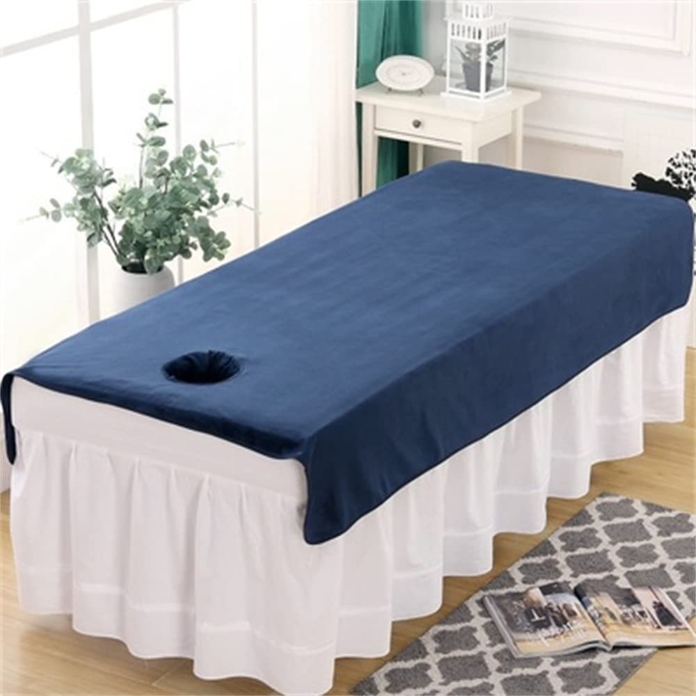 Beauty Salon Massage SPA Center Bed Sheets Reusable SPA Massage Table Cover Pleated Salon Bed Sheet Cover Solid Color Beauty Bed Sheet Cover Oil-resistant For Massage Table And Spa-D 31x75inch(80x190c