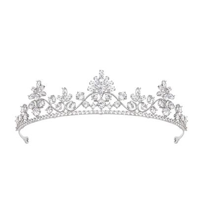 YYSuniee Luxury Cubic Zirconia Crowns and Tiaras Princess Wedding Crown Elegant Pageant Headband for Women Gift