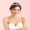 YYSuniee Luxury Cubic Zirconia Crowns and Tiaras Princess Wedding Crown Elegant Pageant Headband for Women Gift view 3