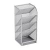 Jaugufiy Metal Makeup Brush Holder Organizer Pen Holder Compartments Multi-Purpose Cosmetics Brushes Storage Box , Beauty Tools, Pencil (Silver) view 1