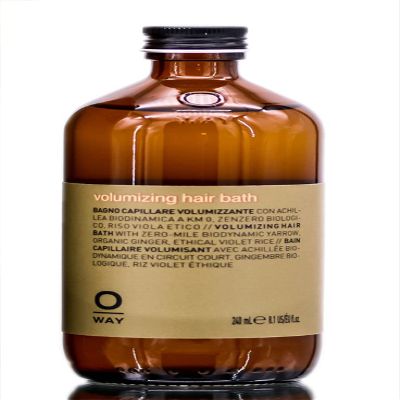 0way VOLUMIZING Hair Bath Shampoo for Fine Thin Hair, Made in Italy, Biodynamic Ingredients, Volume & Thickens Hair Cleanser (8.1 oz - ORIGINAL SIZE)