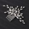 Teyglen Handmade Bridal Hair Comb with Rhinestones and Crystals - Blue, Black, Red, Silver Headpiece for Women and Girls view 2