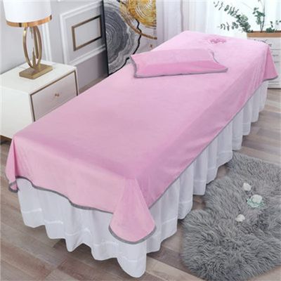 Darley Cotton Salon Couch Sheet with Face Hole Massage Table Cloth Solid Color Beauty Massage SPA Couch Cover Massage Table Cover Sheet Salon Bed Sheet for Massage Bed-E 39x79inch(100x200cm)