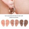 3 Pairs Silicone Ear Model, Soft Flexible Ears 3 Colors Artificial Reusable for Practice Ear Nose Navel Body Piercing Unit Tool Pierce Kit view 2