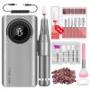 SAVILAND 35000RPM Electric Nail Drill Machine: Rechargeable Electric Nail File with 12 Nail Bits for Acrylic Nails Professional Nail Care Tools Manicure Pedicure Home Salon Use view 1
