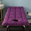 Foldable Bed Mattress Topper for Salon Beauty Massage Mattress Pad with Face Breath Hole Square Head Massage Table Mattress Protector for Spa Bed with Elastic Bands,Purple,70x180cm view 1