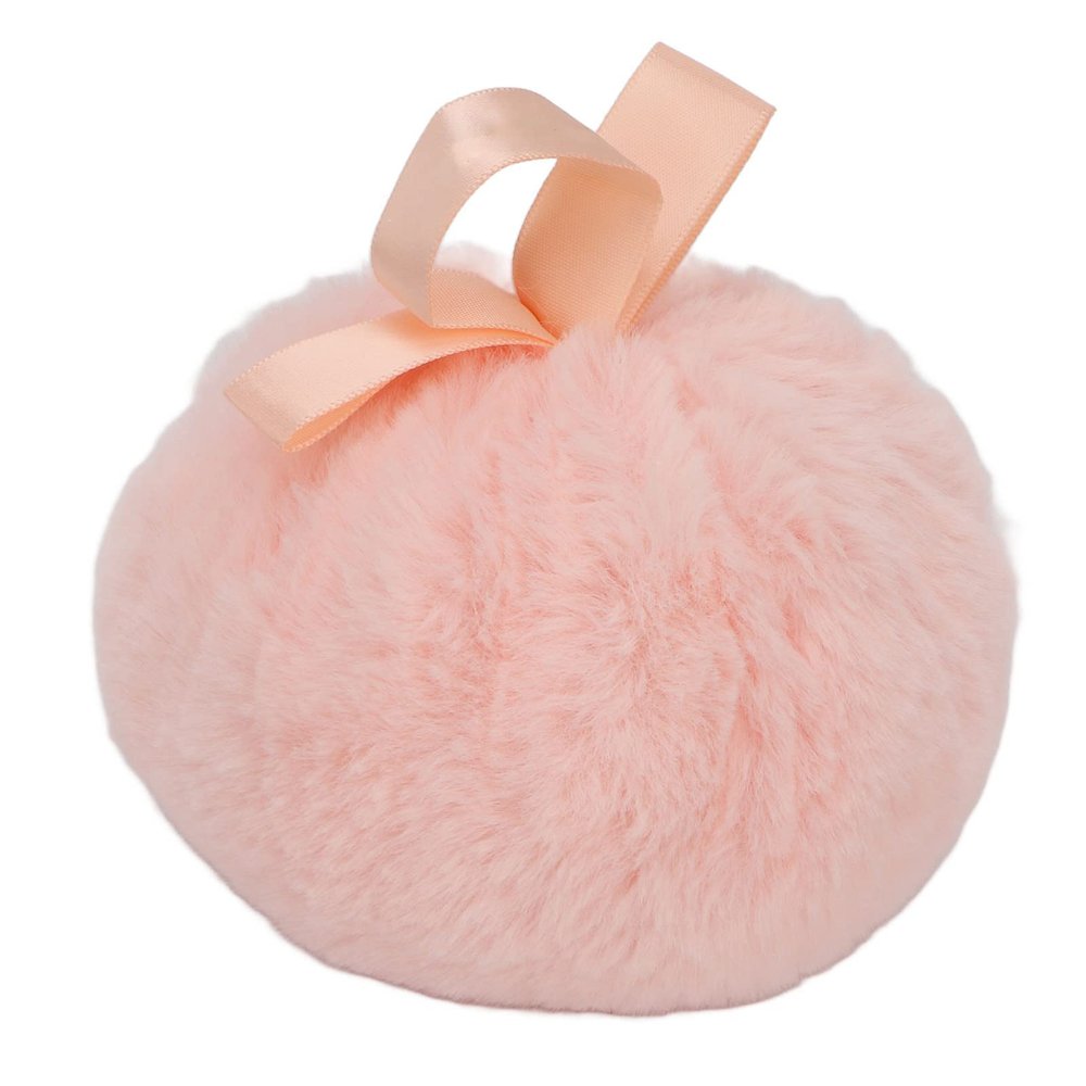 Large Powder Puff, Soft Makeup Puff Ball Round Body Powder Pufff with Ribbon Handle for Face and Body Makeup