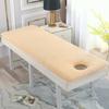 Massage Table Mattress Protector with Elastic Bands Beauty Salon Bed Mattress Topper with Hole Non-Slip Lash Bed Cushion Only Spa Bed Mattress Pad with Trapezoidal Head,Camel,60x180cm view 1