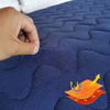 Professional Massage Table Mattress Pad Square Head Spa Massage Bed Topper with Face Breathing Hole Warm Plush Massage Table Mattress Protector Massage Table Covers,Navy,60x180cm 3cm view 2