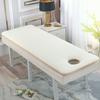 Massage Table Mattress Protector with Elastic Bands Beauty Salon Bed Mattress Topper with Hole Non-Slip Lash Bed Cushion Only Spa Bed Mattress Pad with Trapezoidal Head,Beige,70x185cm view 1