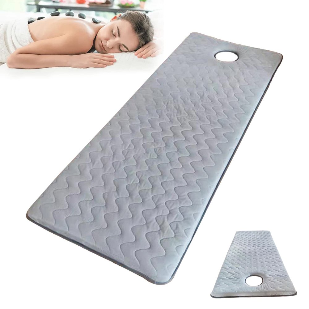 3cm/6cm Thickness Lash Bed Topper Memory Foam Mattress Topper for Massage Bed Facial Massage Table Bed Cover Mattress Pad with Breath Hole and Round/Trapezoidal Head,Grey r,70x185cm 3cm