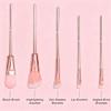 Makeup Brushes 5PCS Cartoon Girl Makeup Brushes Set Premium Synthetic Foundation Brush Blending Face Powder Blush Concealers Eye Shadows (Classic) view 3