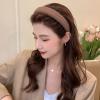 Girls' headband Solid color sponge headband Hair clip Fall/Winter plush face non-slip pressure headband Headband (Dark brown) view 2