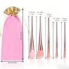 Makeup Brushes 5PCS Cartoon Girl Makeup Brushes Set Premium Synthetic Foundation Brush Blending Face Powder Blush Concealers Eye Shadows view 2