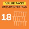 BIC Sensitive 2 Disposable Razors for Men With 2 Blades for Sensitive Skin, 18 Count Value Pack of Shaving Razors view 2