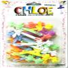 Chloe Hair Accessories | Skinny Ribbon Hair Pins | 24 PCS - Assorted Pastel view 1