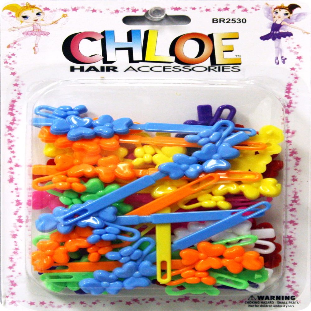 Chloe Hair Accessories | Clovers Hair Pins | 28 PCS - Assorted
