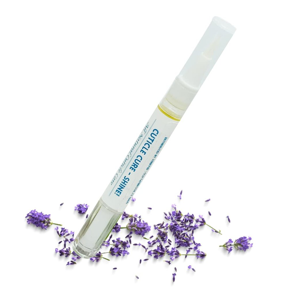 Stripped Cuticle Cure SHINE Nail Oil Cuticle Pen w/Vitamin E, Jojoba Oil & Lavender Essential Oil Nail Repair for Damaged Nails Repair, Nourish Cracked Nails Stocking Stuffer Gift