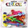 Chloe Hair Accessories | Skinny Ribbon Hair Pins | 20 PCS - Assorted view 1