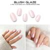 Adora Couture Semi Cured Gel Nail Strips with 20 Pieces - UV Gel Stickers, Manicure Kit, Easy Application Wraps Includes Prep Pads, Nail File, Wooden Stick - UV Light Required (Blush Glaze) view 2