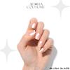 Adora Couture Semi Cured Gel Nail Strips with 20 Pieces - UV Gel Stickers, Manicure Kit, Easy Application Wraps Includes Prep Pads, Nail File, Wooden Stick - UV Light Required (Blush Glaze) view 3