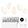 Adora Couture Semi Cured Gel Nail Strips with 20 Pieces, Salon Quality Nail Wraps for Women, Aurora Iridescent Green to Pink Glaze UV Gel Stickers, UV Light Required, Love Mood view 1