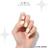 Adora Couture Semi Cured Gel Nail Strips with 20 Pieces, Salon Quality Nail Wraps for Women, Aurora Iridescent Green to Pink Glaze UV Gel Stickers, UV Light Required, Love Mood view 3