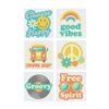 Groovy Party Tattoos - 72 Pieces view 1