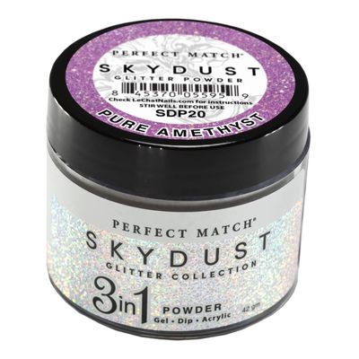 LeChat, Perfect Match, 3 in 1 Powder, Skydust, Pure Amethyst