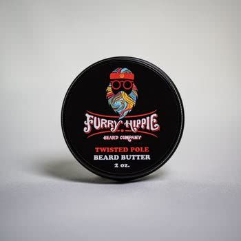 Furry Hippie Beard Co. - Twisted Pole Beard Butter - Conditioning - Hold - 2 Ounce Screw Top Tin