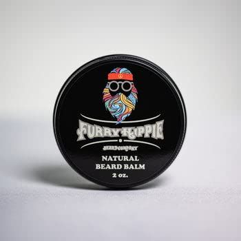 Furry Hippie Beard Co. - Natural Beard Balm - Conditioning - Hold - 2 Ounce Screw Top Tin