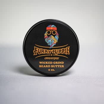 Furry Hippie Beard Co. - Wicked Grind Beard Butter - Conditioning - 2 Ounce Screw Top Tin