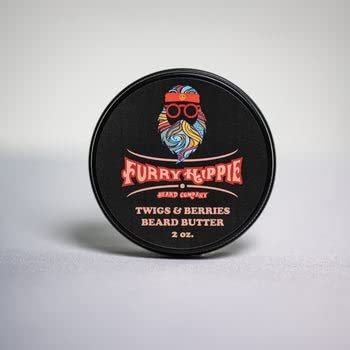 Furry Hippie Beard Co. - Twigs & Berries Beard Butter -Conditioning - 2 Ounce Screw Top Tin
