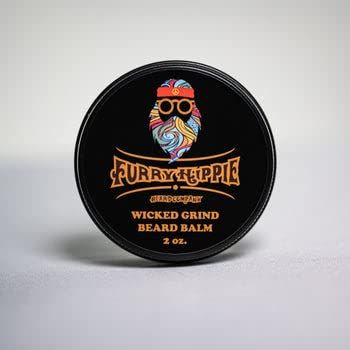 Furry Hippie Beard Co. - Wicked Grind Beard Balm - Conditioning - Hold - 2 Ounce Screw Top Tin