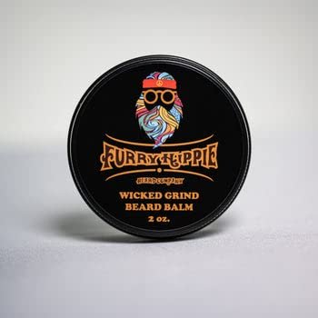Furry Hippie Beard Co. - Wicked Grind Beard Balm - Conditioning - Hold - 2 Ounce Screw Top Tin