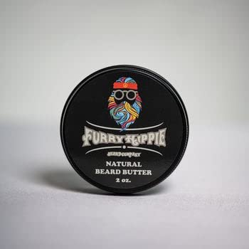 Furry Hippie Beard Co. - Natural Beard Butter - Conditioning - 2 Ounce Screw Top Tin