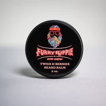 Furry Hippie Beard Co. - Twigs & Berries Beard Balm - Conditioning - Hold - 2 Ounce Screw Top Tin